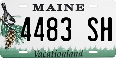 ME license plate 4483SH