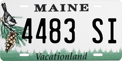 ME license plate 4483SI