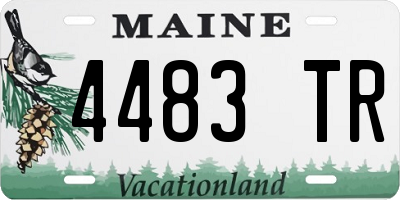 ME license plate 4483TR