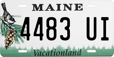 ME license plate 4483UI