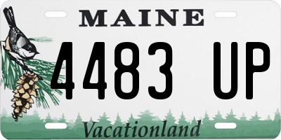 ME license plate 4483UP