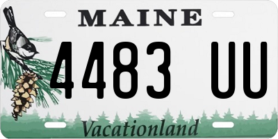 ME license plate 4483UU