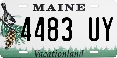 ME license plate 4483UY