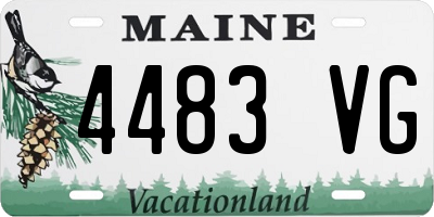 ME license plate 4483VG