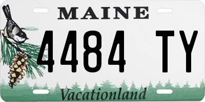 ME license plate 4484TY