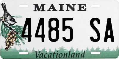 ME license plate 4485SA