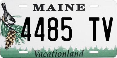ME license plate 4485TV