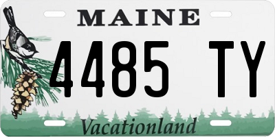 ME license plate 4485TY