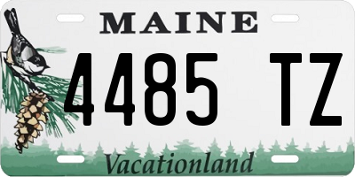 ME license plate 4485TZ