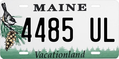 ME license plate 4485UL