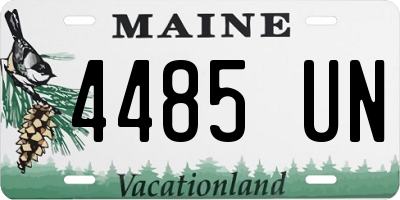 ME license plate 4485UN
