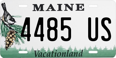 ME license plate 4485US