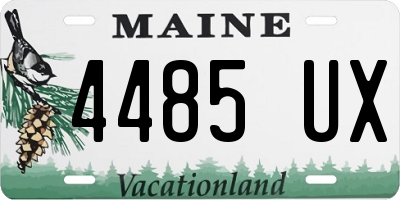 ME license plate 4485UX