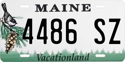 ME license plate 4486SZ