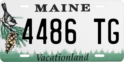 ME license plate 4486TG