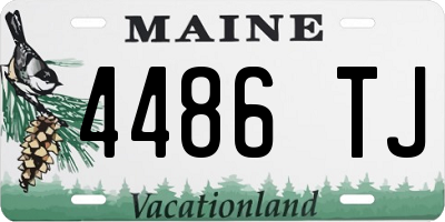 ME license plate 4486TJ