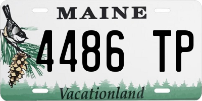 ME license plate 4486TP