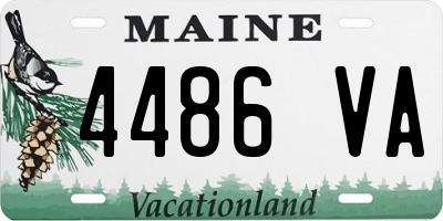 ME license plate 4486VA
