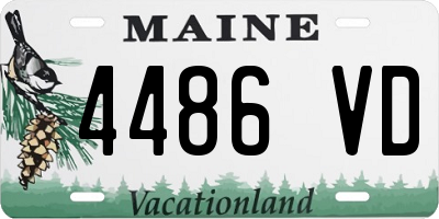 ME license plate 4486VD