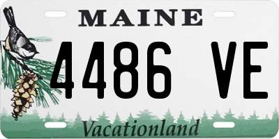 ME license plate 4486VE