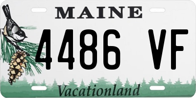 ME license plate 4486VF