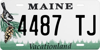 ME license plate 4487TJ