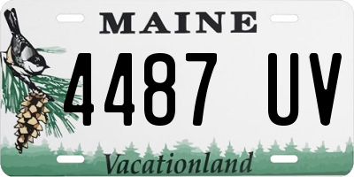 ME license plate 4487UV