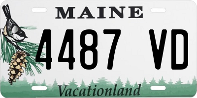 ME license plate 4487VD