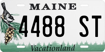 ME license plate 4488ST
