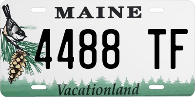 ME license plate 4488TF