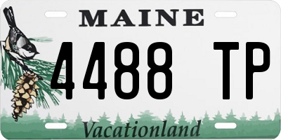 ME license plate 4488TP