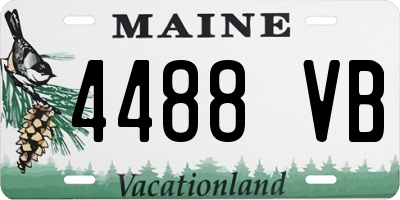 ME license plate 4488VB