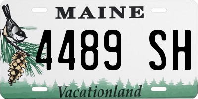 ME license plate 4489SH