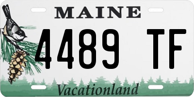 ME license plate 4489TF