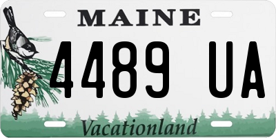 ME license plate 4489UA