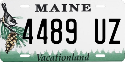 ME license plate 4489UZ