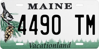 ME license plate 4490TM