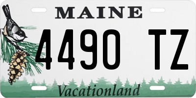 ME license plate 4490TZ