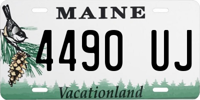 ME license plate 4490UJ