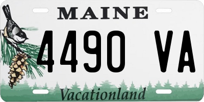 ME license plate 4490VA