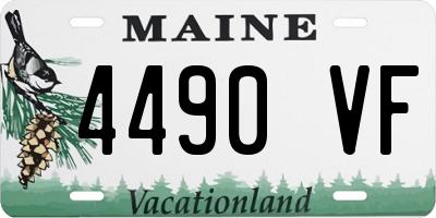 ME license plate 4490VF