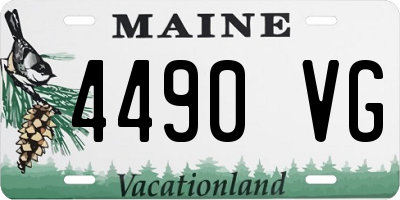 ME license plate 4490VG