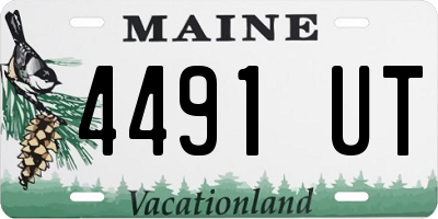 ME license plate 4491UT