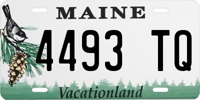 ME license plate 4493TQ