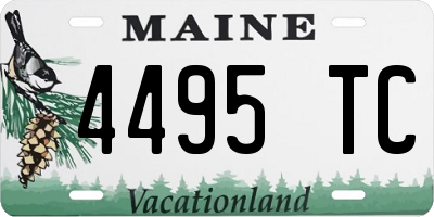 ME license plate 4495TC