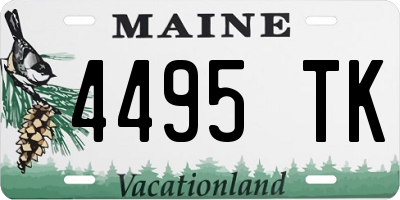 ME license plate 4495TK