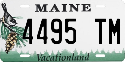 ME license plate 4495TM