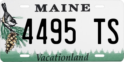 ME license plate 4495TS