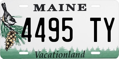 ME license plate 4495TY