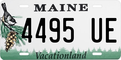 ME license plate 4495UE